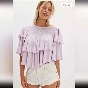 Free People Rose Party tee